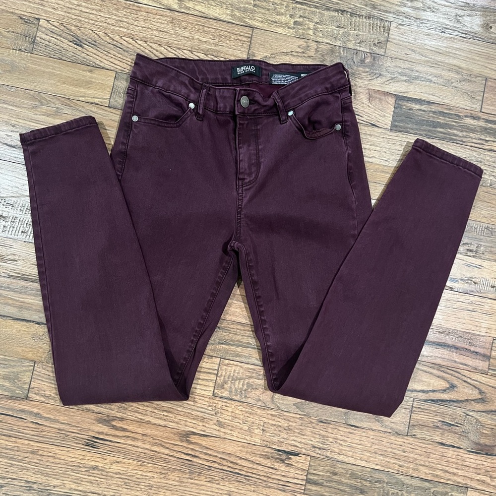 Buffalo David Bitton Women's Burgundy Skinny Jeans